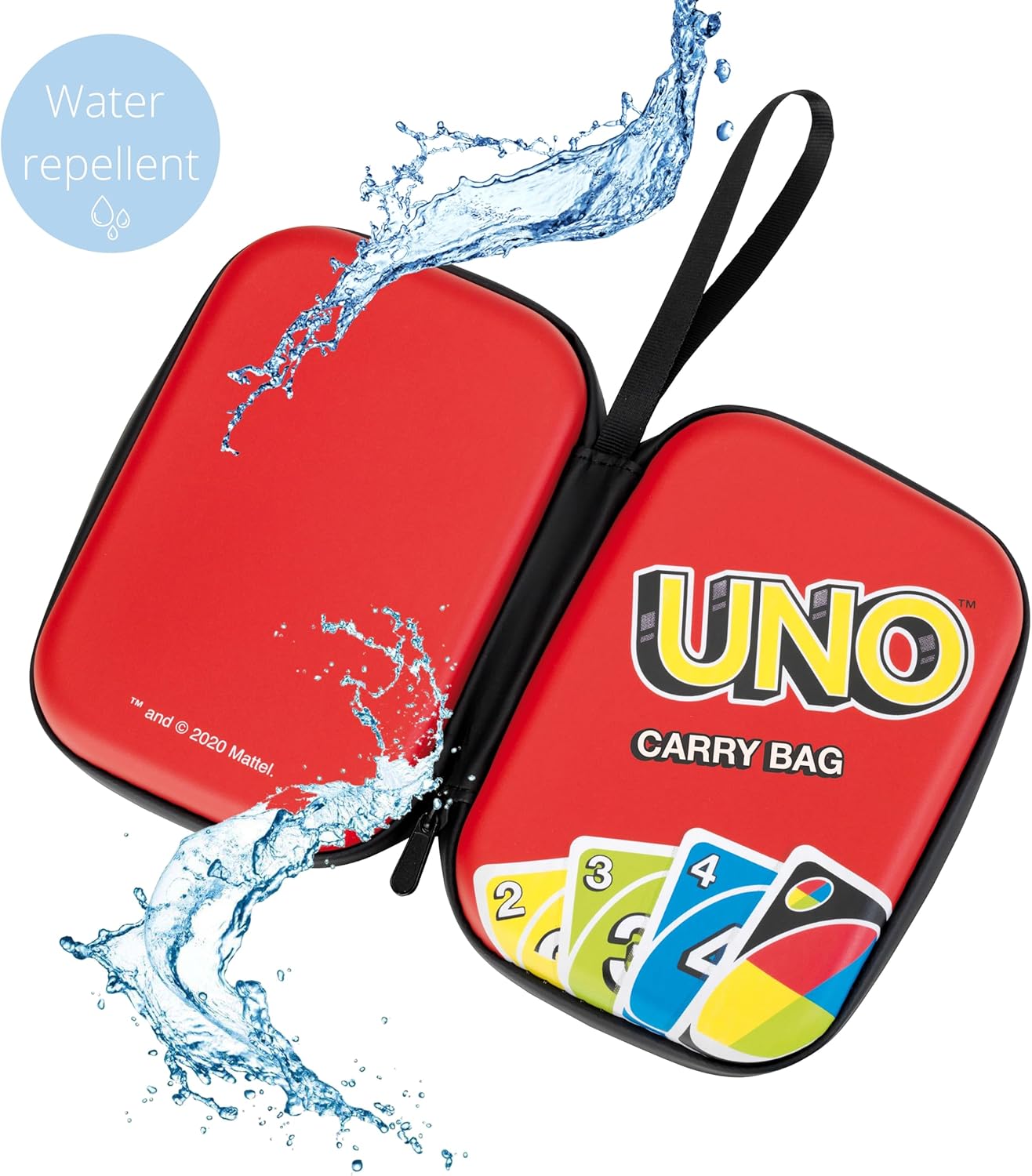 Klein UNO: Carry Bag - Holds Uno Game Cards, Stow The Game Instructions in The Mesh Compartment, Sturdy Zip Up Case
