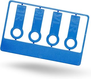 Juego de marcadores de neumáticos para cambio de neumáticos, reutilizable, universal, apto para todas las tapas de válvulas, color azul