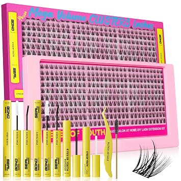 Wispy Lash Clusters Kit 300pcs, DIY Individual Lashes Cluster
