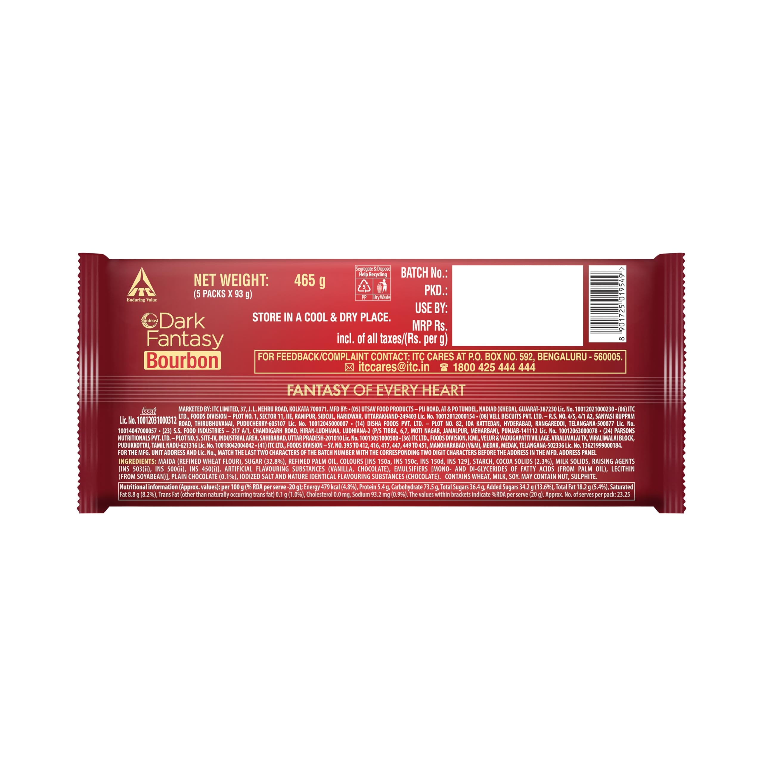 Sunfeast Dark Fantasy Bourbon 465 gm Pouch - Image 2 thumbnail