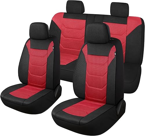 Juego de fundas de asiento delantero de automóvil de malla de aire 3D, lavables y transpirables, fundas de asiento de vehículo de primera calidad