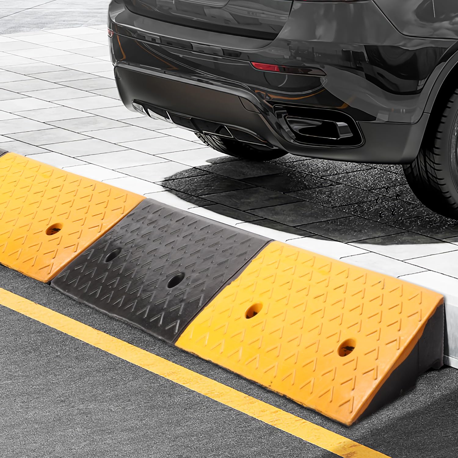 Ramps For Wheelchairs For Home Rubber Curb Ramp - 5.9 Inch Rise, 38 ...