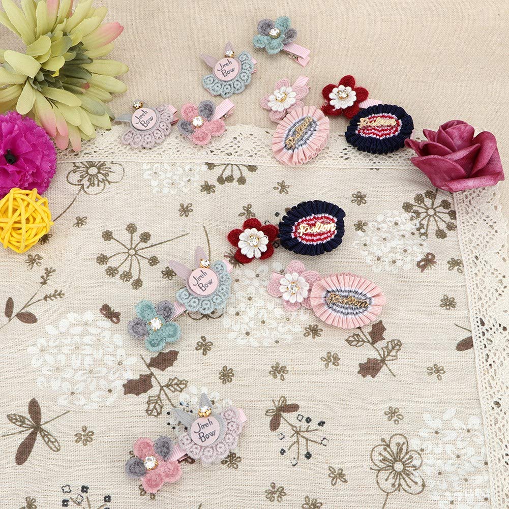 8 Set Fashionable Cloth Pet Dog Cat Bow Flower Hairpin Hair Clamp/Holder Grooming Decor Accessory Pet Hairpin Flower Hair Clamp/Holder Dog Bow Quality and