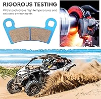 Vista 4 de Kit de pastillas de freno de cerámica 2206025 delanteras y traseras compatibles con Polaris RZR 900/RZR-S 900 2015-2021, RZR 1000 2017-2020