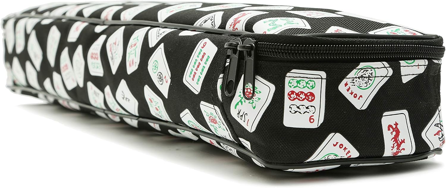 Mah Jongg Multi-Purpose (XL-Black) Tile/Rack Color Tile Zippered Case