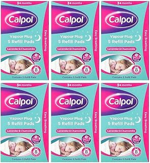 SIX PACKS of Calpol Vapour Plug In Refills 5 Refills