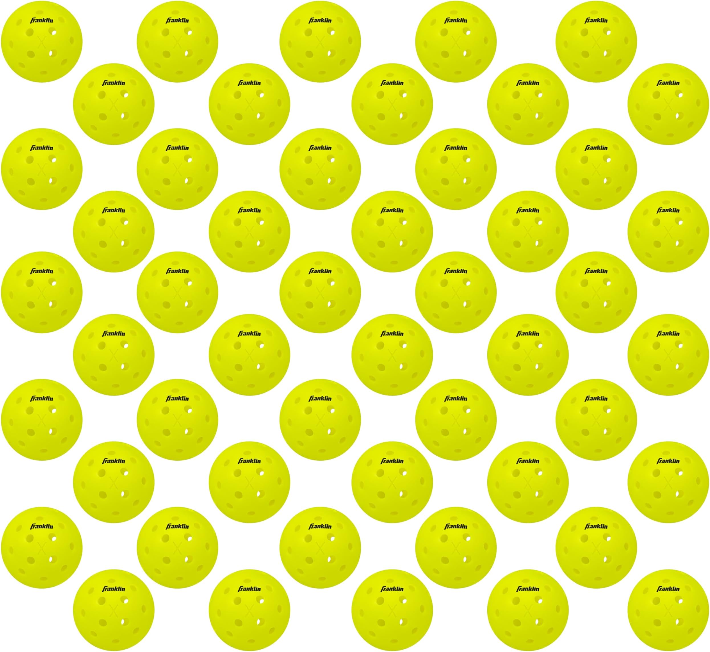 Franklin Sports Outdoor Pickleballs - X-40 Pickleball Balls - USA Pickleball (USAPA) Approved - Official US Open Ball