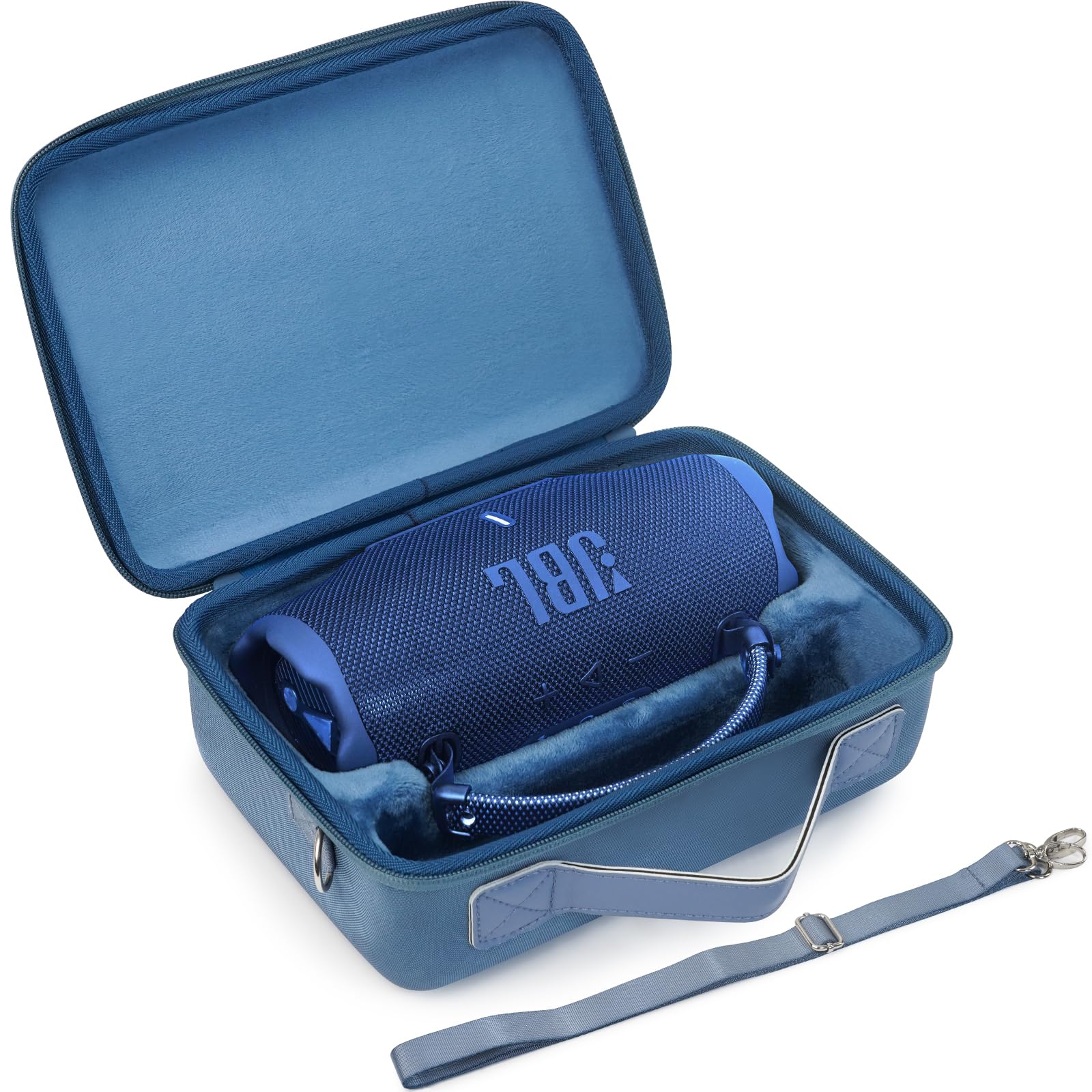 Photo 1 of ZUJFPL Hard Case for JBL Charge 6/5/4 Bluetooth Speaker – Waterproof Travel Case with Adjustable Shoulder Strap, Durable Protection for On-the-Go Use?Purple? (blue)