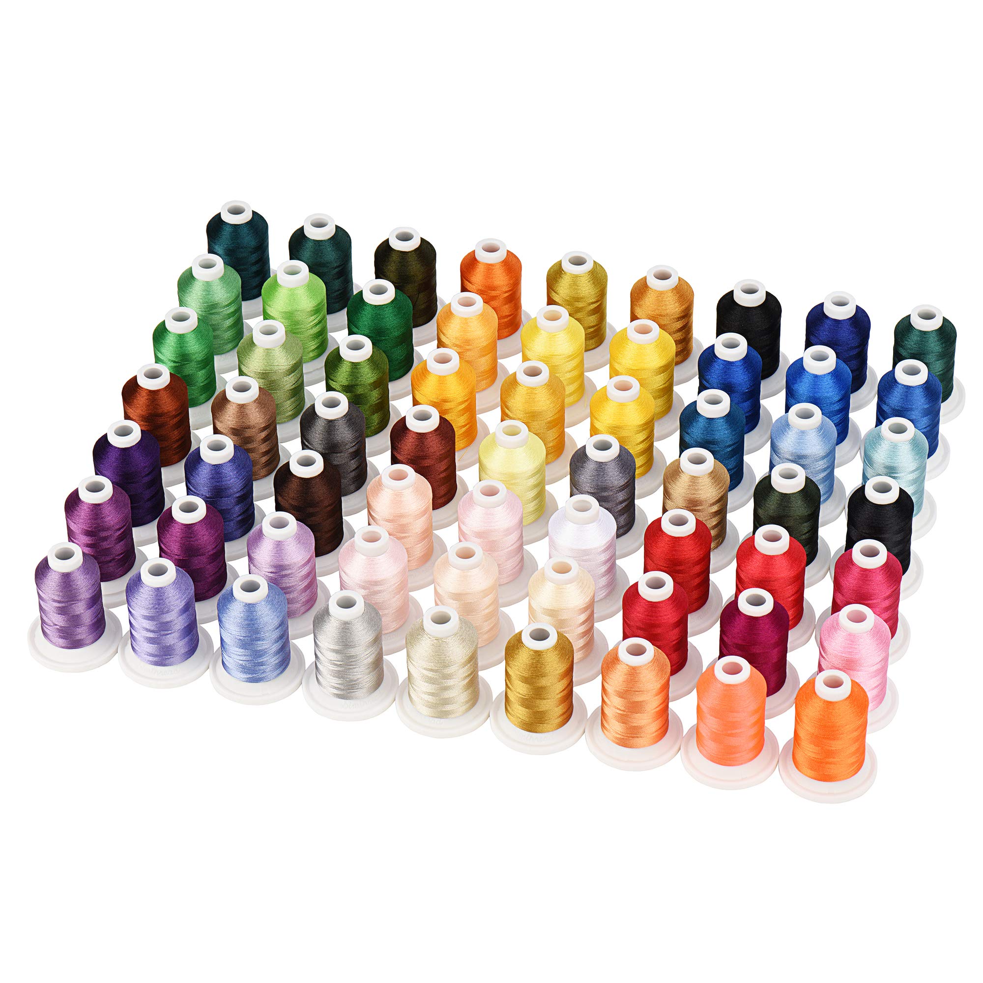 Simthread Maszyna do haftowania nici 63 Brother Colors 800 jardów szpulki zatrzaskowe