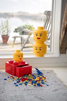 LEGO Storage Head, Large, Winking Boy 4pack | 8,5 l