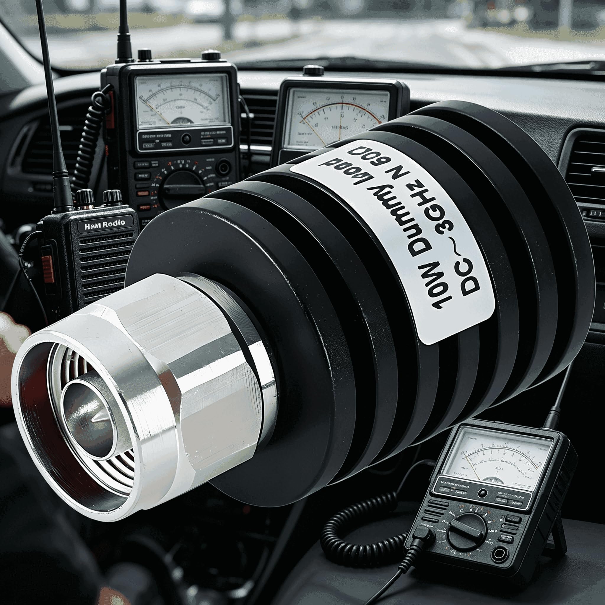 BECEN 10W Dummy Load,3GHz 10 Watt 50 Ohm Dummy-Last with N Male Connector | 0W N-Stecker Dummylast 50 Ohm bis 3GHz mit geringem VSWR, ideal für Antennen- und Senderprüfungen im Amateurfunk