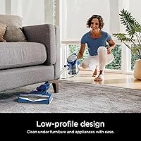 Vista 4 de Shark HV200 Rocket Corded Stick Vacuum, Lightweight, Bagless, for Carpet and Hard Floor Cleaning with Swivel Steering, Blue (Renewed)