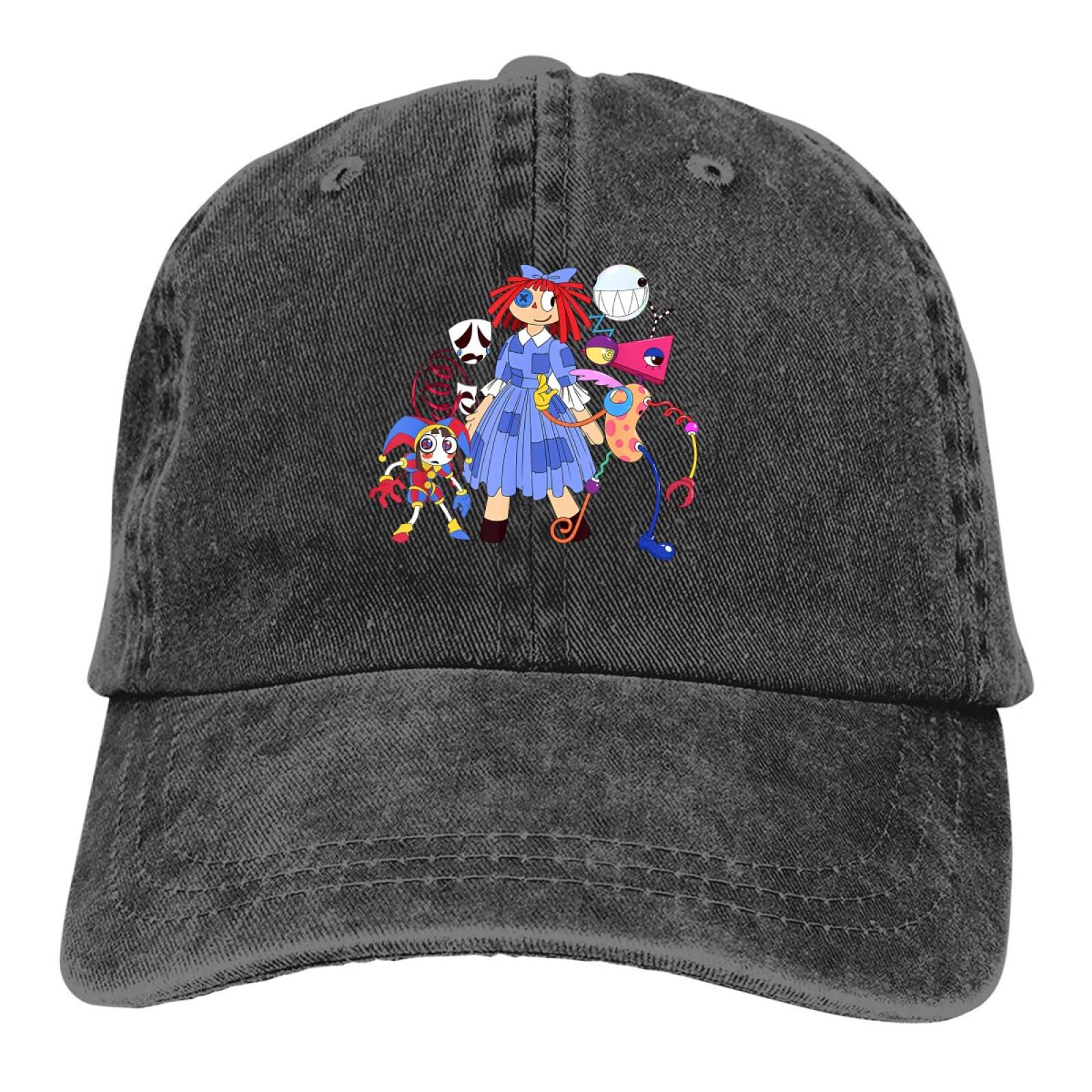 AEIKHAEC Baseball Caps Mens Baseball Caps Beanie with Visor Amazing Digital Circus Parasol Cowboy Hats Trucker Dad Hat Golf Gifts Birthday Gifts