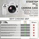 STSEETOP Camera Case for Nikon Z8 - Protective Silicone DSLR Skin Cover, Detachable Cage, Shockproof, Dustproof (White) gallery image