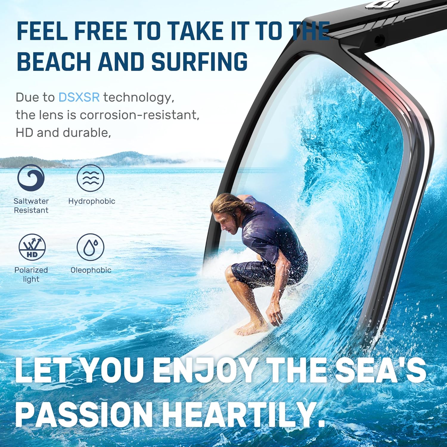 TOREGE Polarized Sports Sunglasses for Men & WomenUV400 Protection TR90 Frame Ideal for Fishing Cycling Running Driving