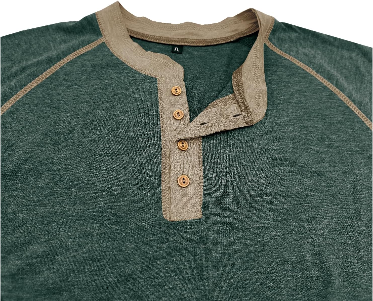 Mens Henley Shirts Long Sleeve Casual Classic Button T-Shirt Lightweight Stylish Pullover Tees Top - Image 5