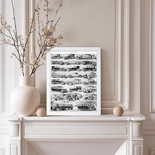 Miniatura 5 de Monem Art - Póster de máquina vintage, impresión retro de automóvil, regalo para conductor, entusiasta del automóvil, vehículo antiguo, diseño
