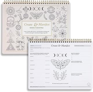 Create & Manifest Weekly Note Pad | A4 Manifestation Planner for Daily Affirmations, Gratitude and Mindful Coloring | Law of Attraction & Intention Setting Tracker for Women | 52 Sheets for 1 Year
