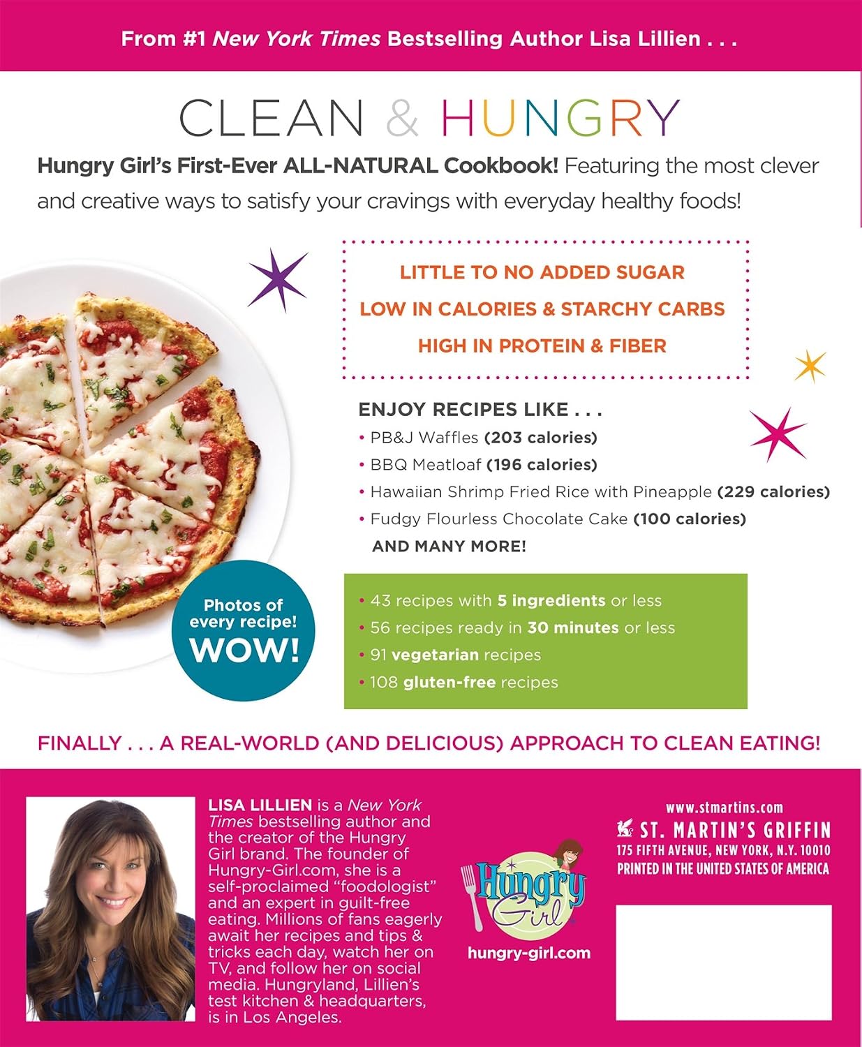 Hungry Girl Clean & Hungry: Easy All-Natural Recipes for Healthy Eating in the Real World