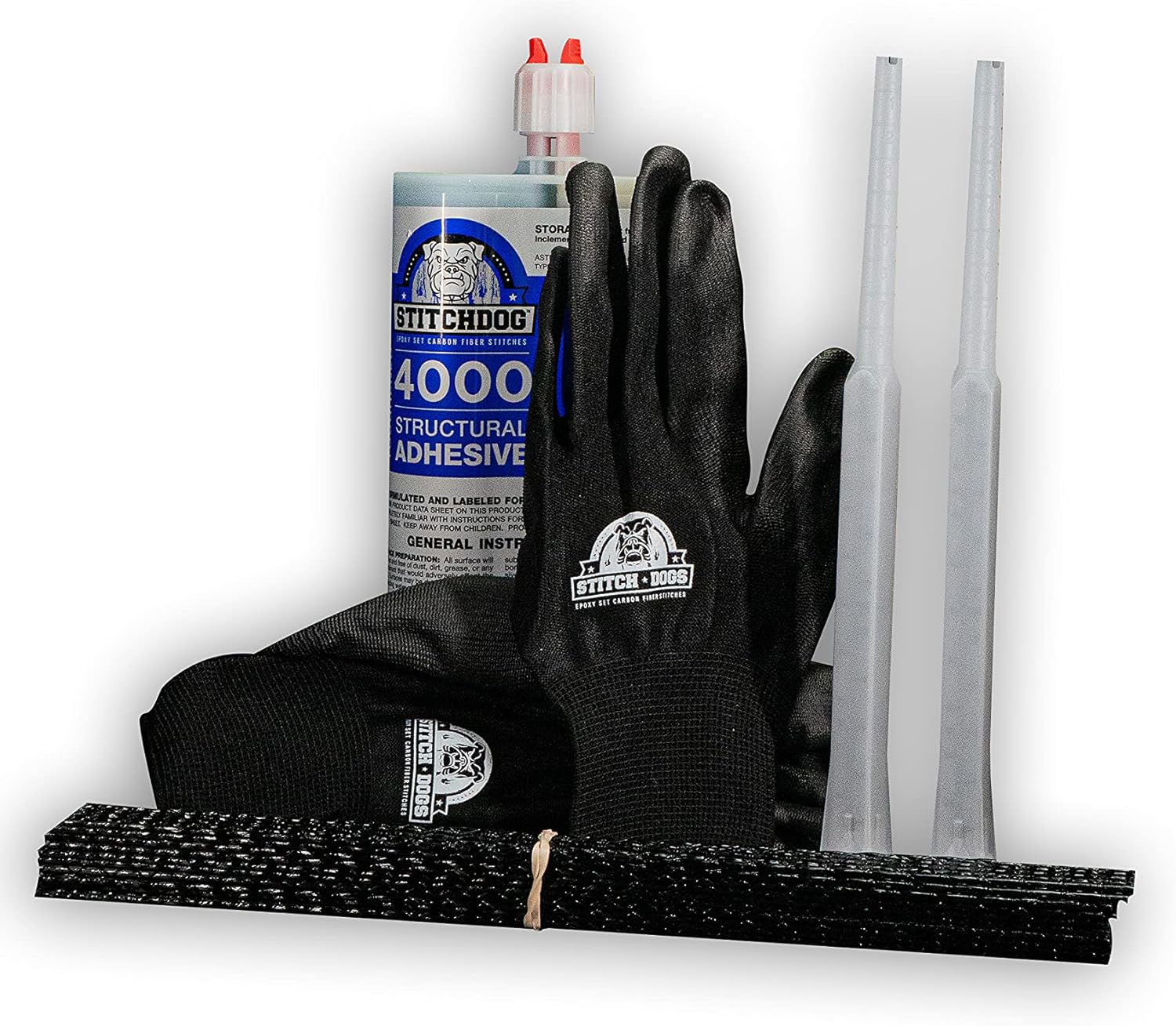 Black Friday - 50% OFF StitchDog DIY Concrete Crack Repair Kit 4020 for Vertical and Overhead Crack Repair, Epoxy and Carbon Fiber