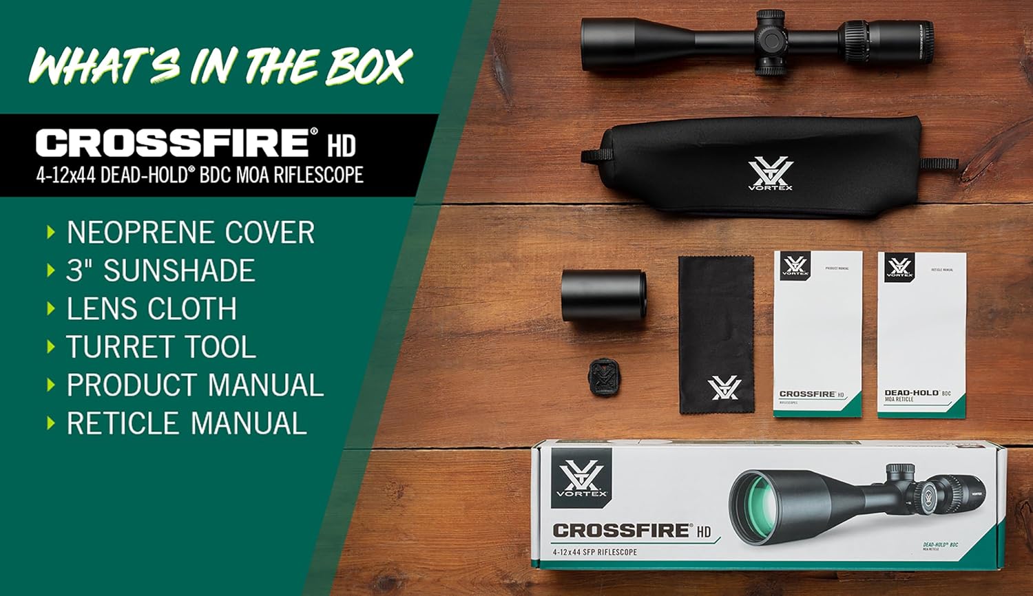 Vortex Crossfire HD Second Focal Plane, 1-inch Tube Riflescopes