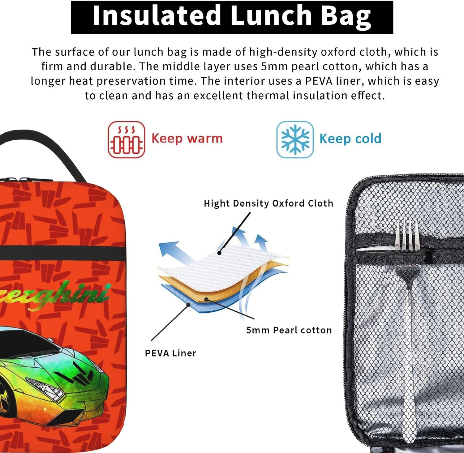 Lightweight Hiking Daypacks Backpack With Lunch Box Sets Adjustable Shoulder Straps, Black6