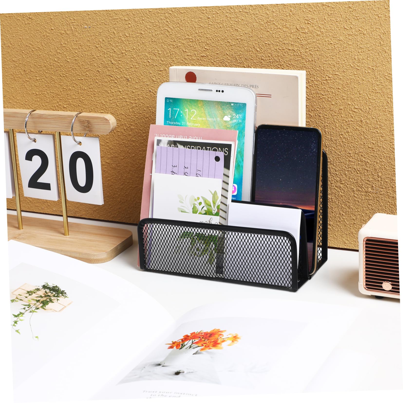 Tofficu 5pezzi Documenti Organizer Scrivania Ripiani Riviste e Accessorio e Resistente Design Per Archiviazione