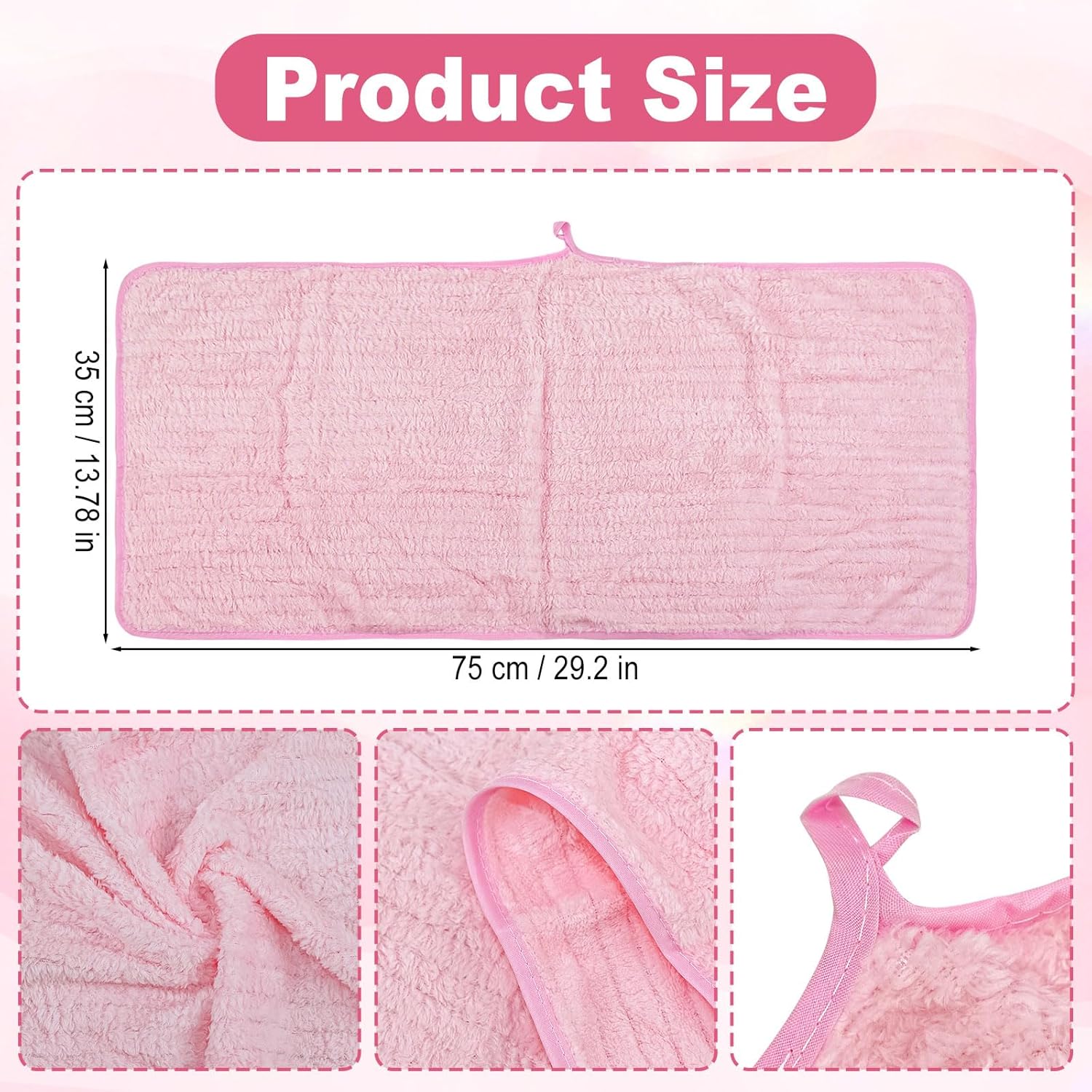 Hand Towels with Hanging Loops, 5 Pack Soft and Absorbent Hand Towels for Bathroom, Kitchen and Gym - Image 5