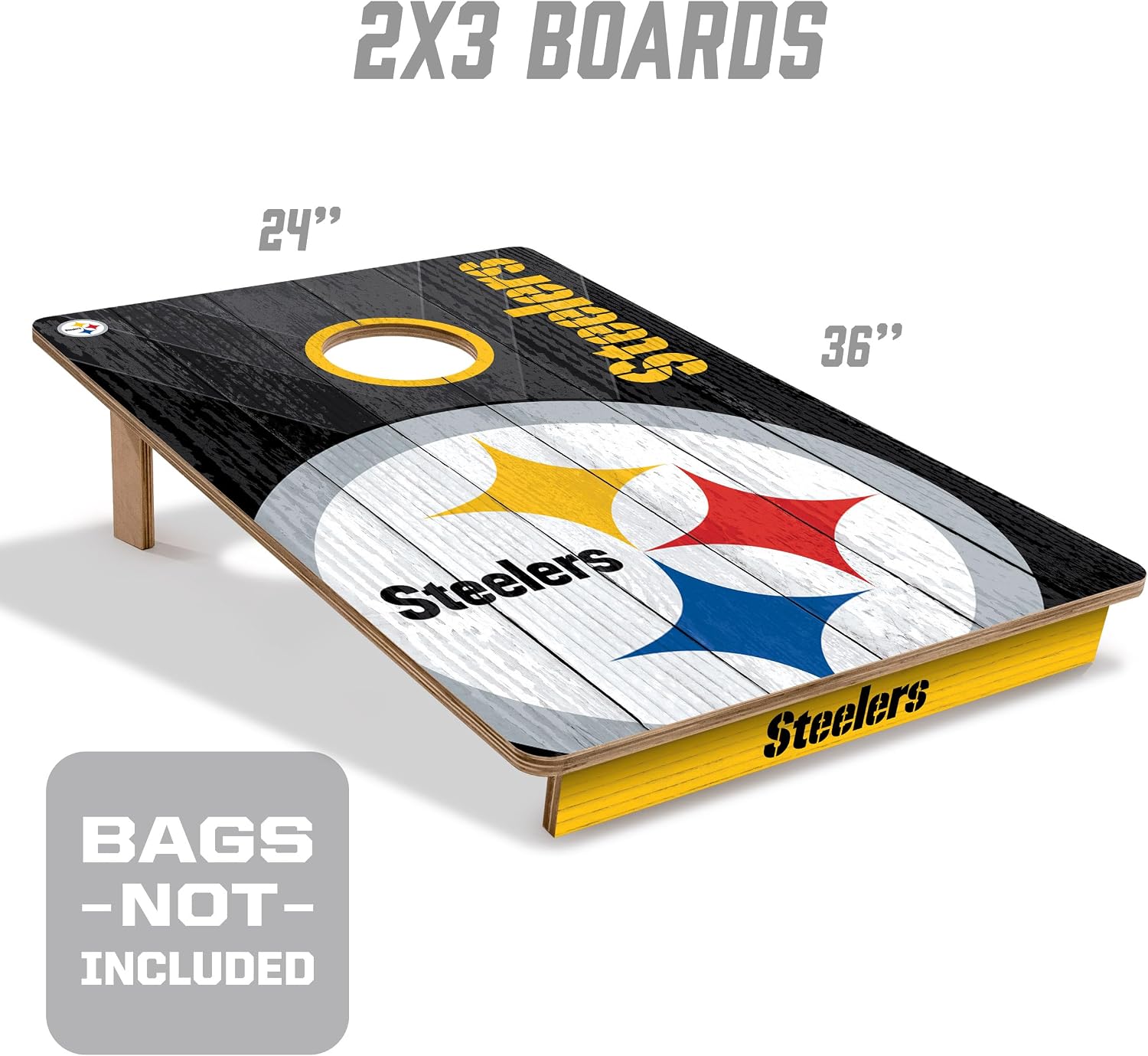 YouTheFan NFL 2’ x 3’ Wood Cornhole Game