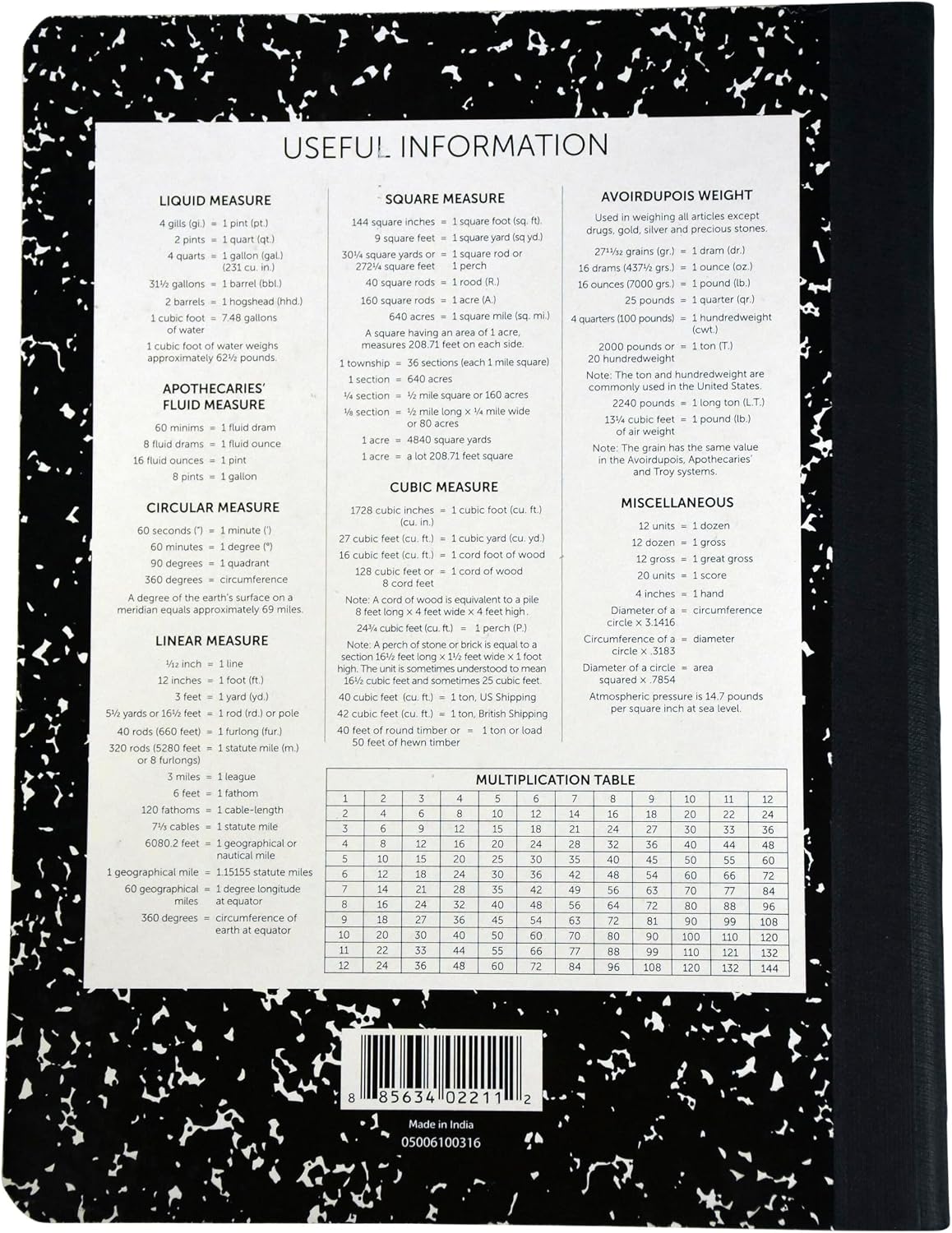 PAPER COMP BOOK HARD 9.75X7.5 INCH RULED SCHOOL SMART 100 SHTS