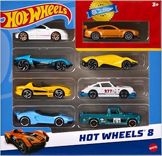Hot Wheels Set mit 8 Autos & Trucks, 1:64