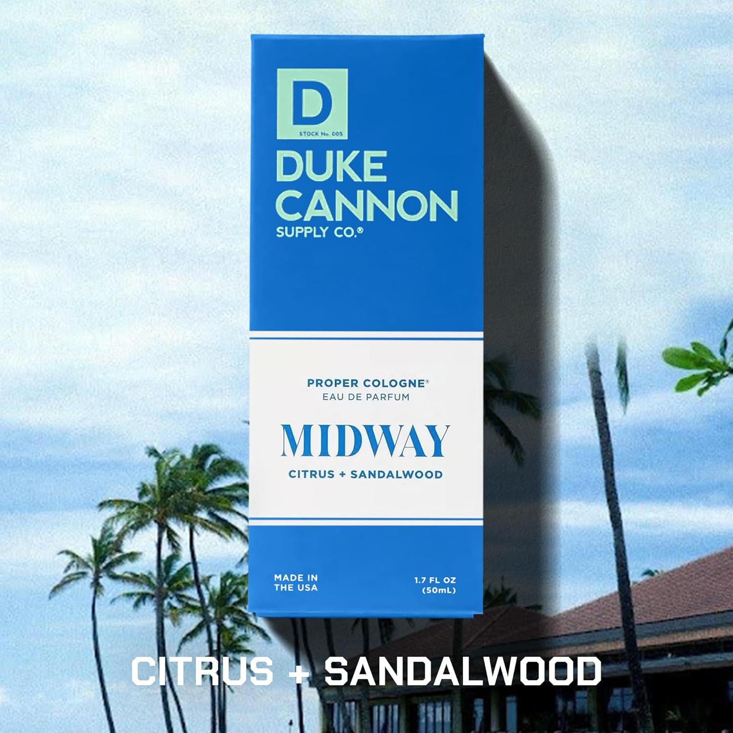 Duke Cannon Supply Co. Midway & Sawtooth Men’s Cologne Duo Fresh Citrus Marine and Crisp Alpine Cedarwood Long-Lasting Eau de Parfum Set Masculine Everyday Fragrance Kit 1.7 Fl Oz.