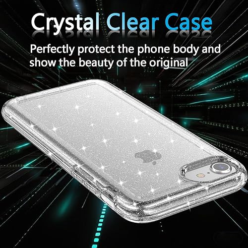 Vista 42 de TENOC Funda para teléfono compatible con iPhone 7 Plus y iPhone 8 Plus, color negro, antihuellas, protector mate para 5.5 pulgadas