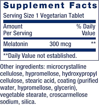 Life Extension Melatonin 6 Hour Timed Release, 300 mcg, Extended-Release Formula for Gentle Sleep Support, Healthy circadian Rhythms, Cellular Defense, Gluten-Free, Non-GMO, Vegetarian, 100 Tablets
