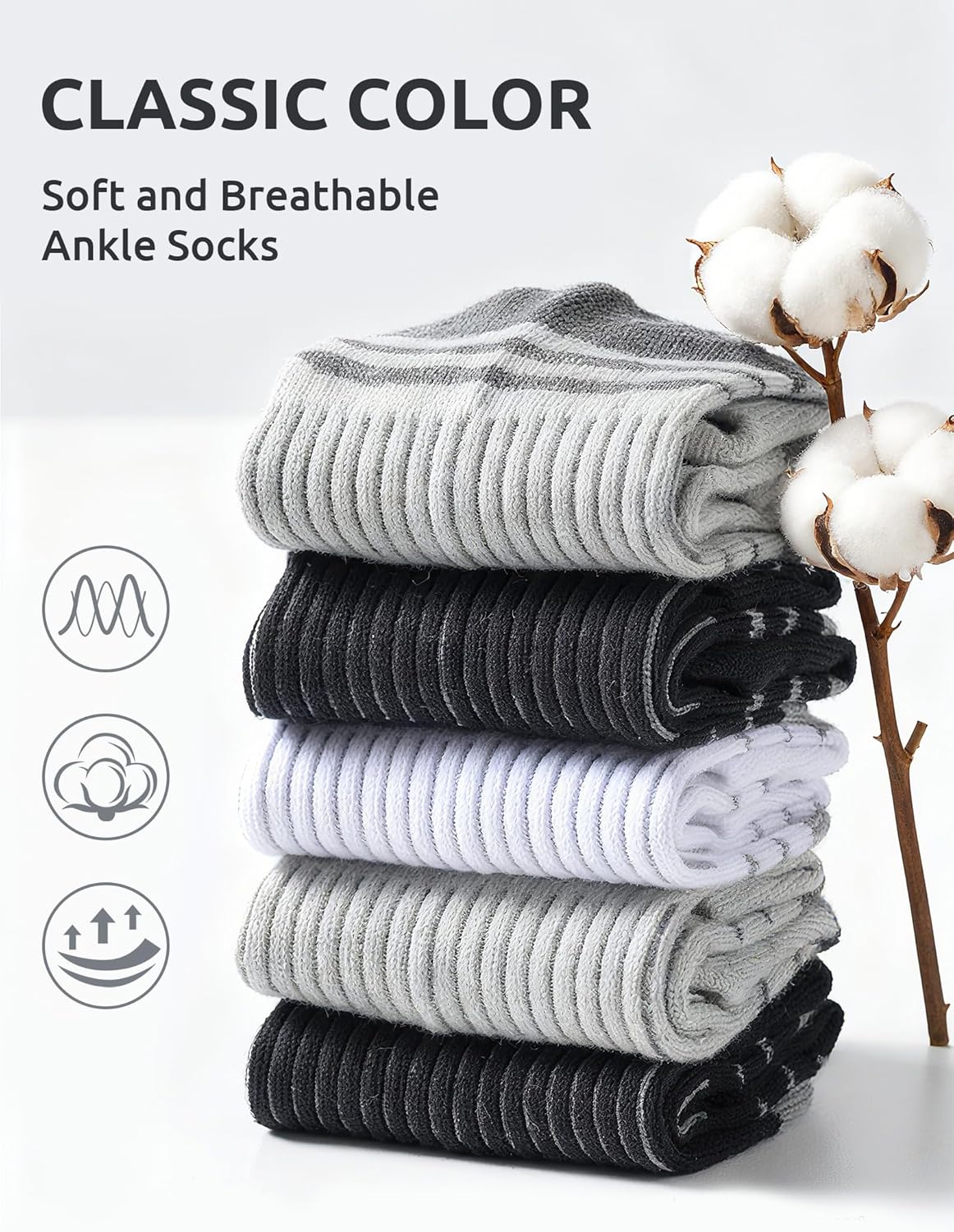 10 Pairs Boys Ankle Socks Kids Low Cut Half Cushioned Girls Cotton Socks - Image 6