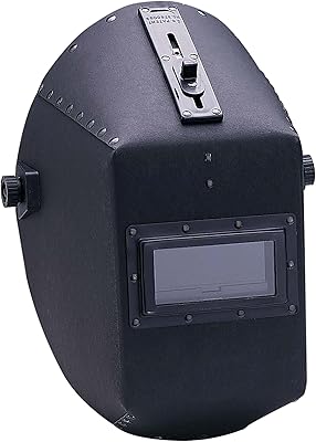 Jackson Safety 490P Fiber Shell Welding Helmet, 2â€ x 4.25â€ Safety Plate, Quick Slide, Black, 4 / Order, 14532