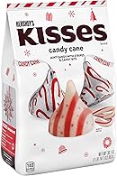 HERSHEY'S, KISSES, Candy Cane, Mint, Candy with Candy Bits, Christmas, 30.1 oz, Bulk Bag