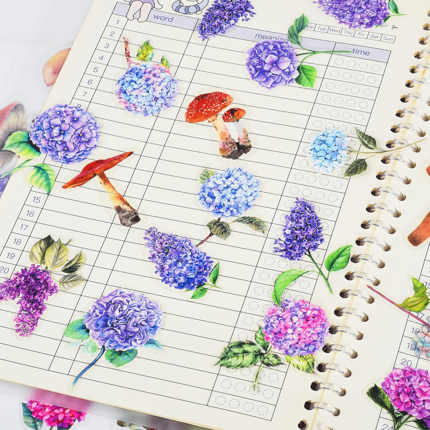 Knaid Juego De Calcomanías De Plantas De Eucalipto Y Flores