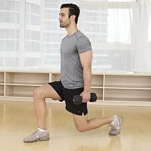 Miniatura 5 de JFIT Dumbbell Pairs or Sets  Neoprene & Vinyl Coated Hand Weights for Home Gym, Strength Training, Aerobics, Cardio Exercise and Fitness