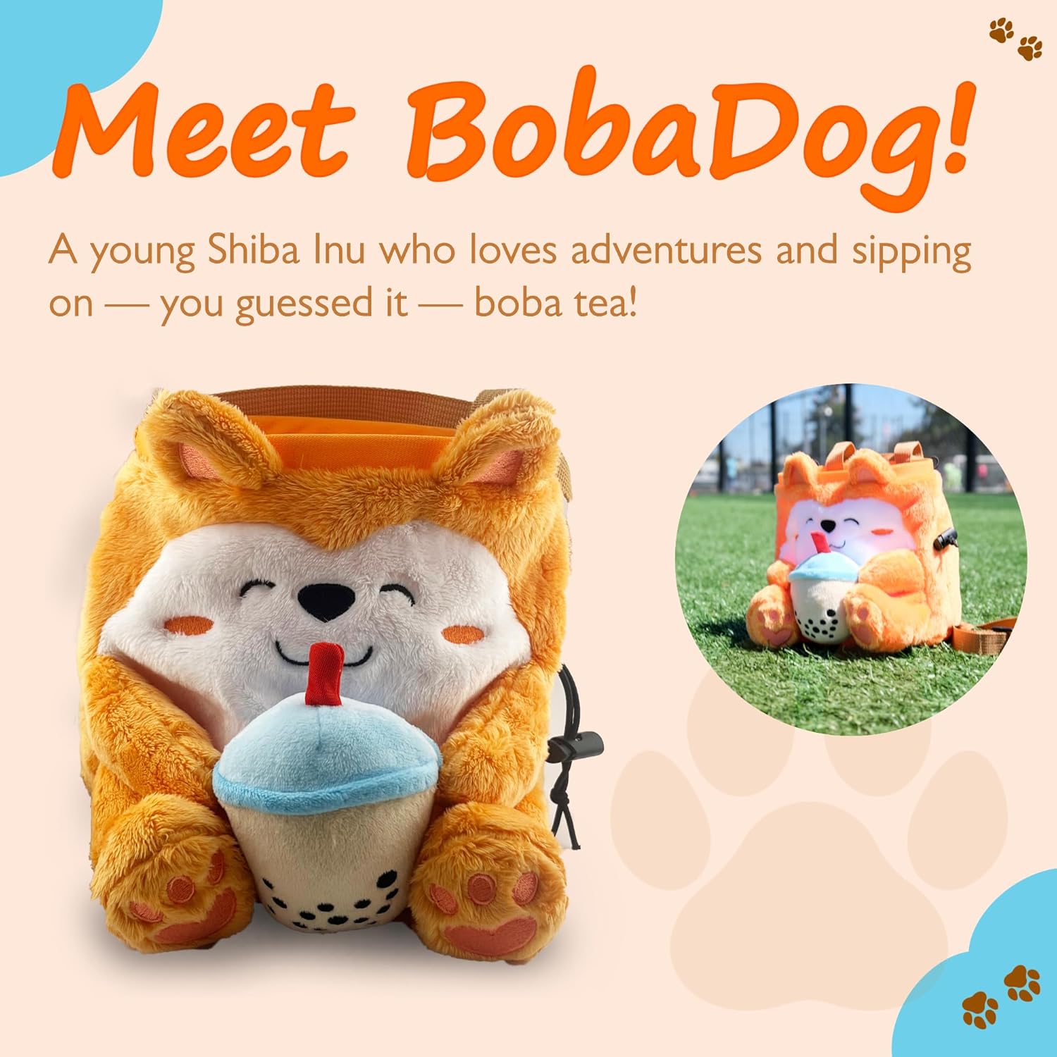 BobaDog Chalk Bag + Santa Chalk Bag + Refillable Ball