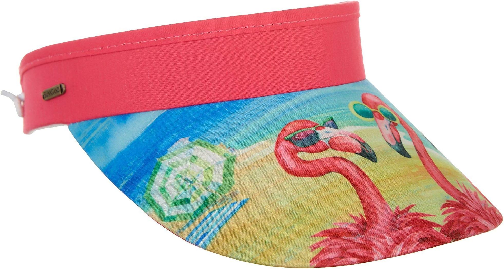 Flamingo With Glasses Visor (One Size - Pink)