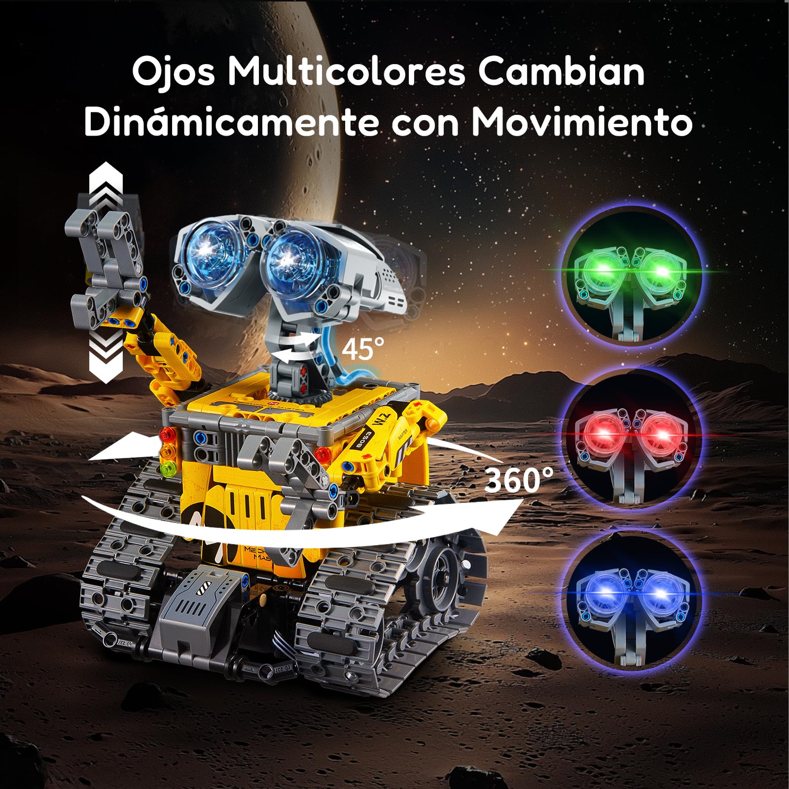 IKUPER Robot 6 en 1 para Niños de 6 a 12 Años con App y Control Remoto | Robótico STEM Programable para Niños, Juego de Construcción, 631 Piezas, Regalo de Cumpleaños y Navidad