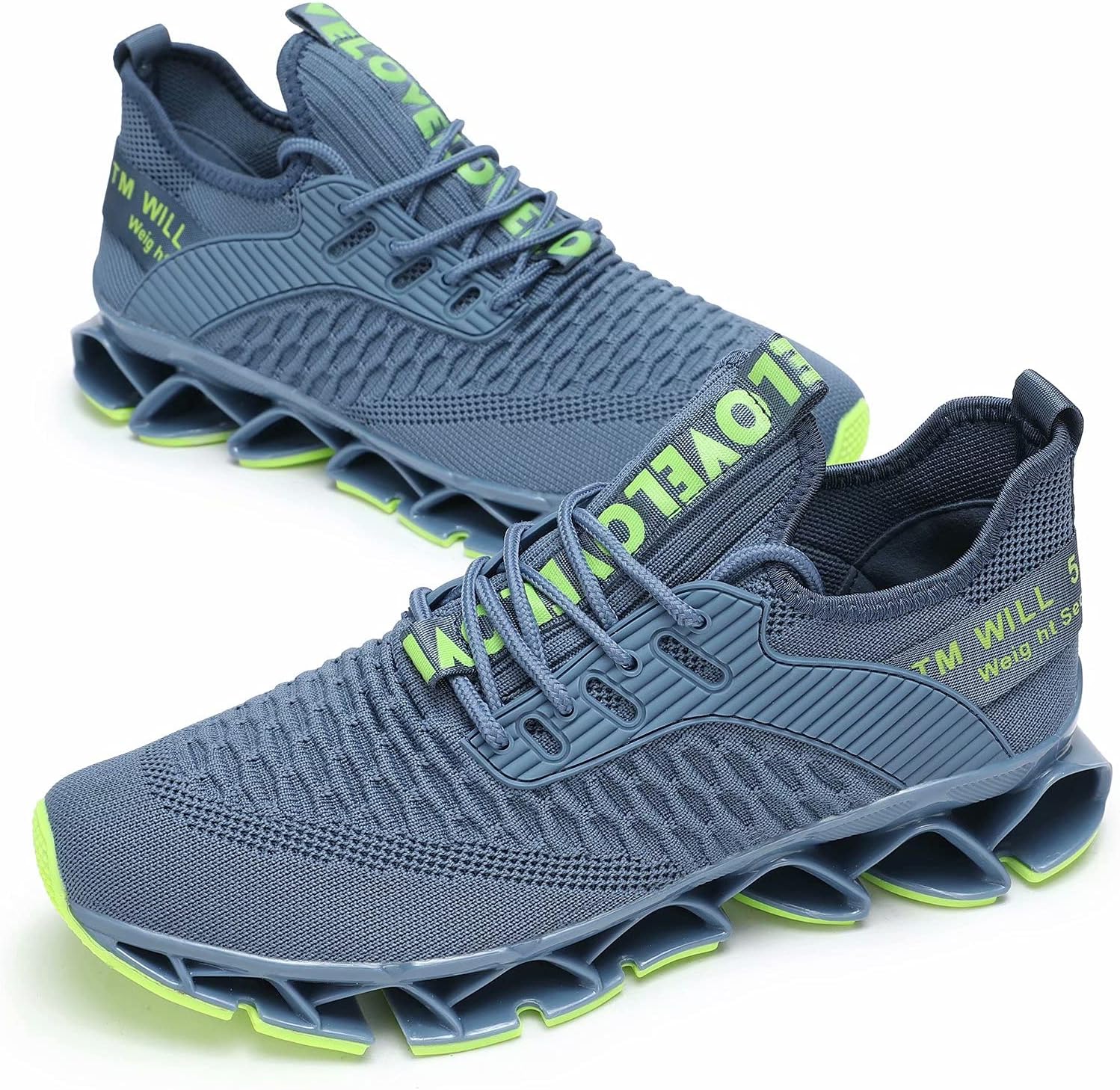 Vooncosir Men's Fashion Sneakers Breathable Mesh Running Shoes Blade Non Slip Soft Sole Casual Athletic Walking Shoes - Image 6