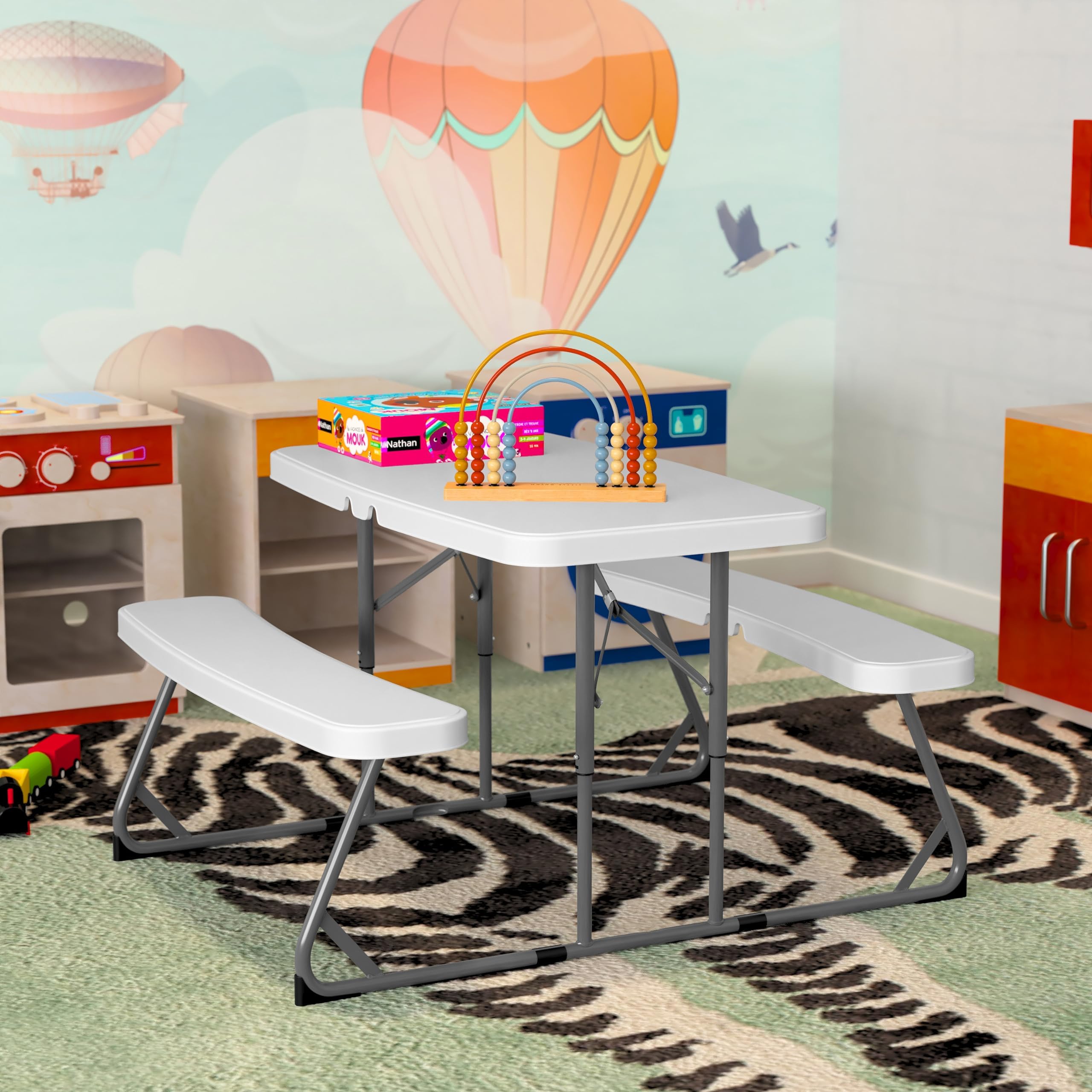 LIFETIME 280094 Kid's Picnic Table, Size 1, Almond