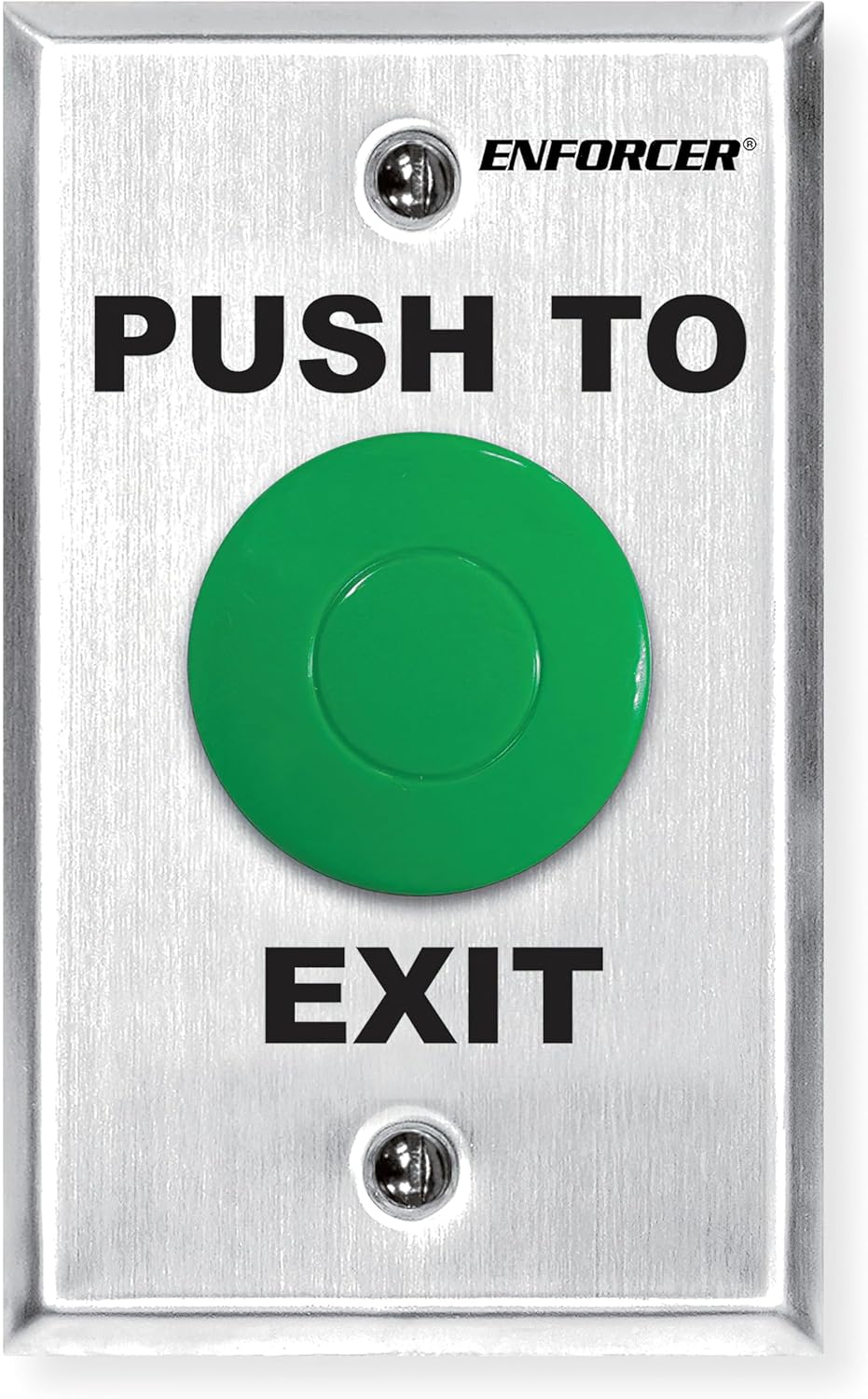 Seco-Larm SD-7201GC-PEQ Green Button Single-Gang Request-to-Exit Plate