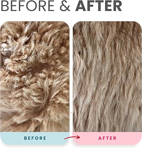 Miniatura 4 de Lillian Ruff Champú seco sin enjuague para perros sin agua, acondicionador y desenredante sin enjuague, pH equilibrado para perros después del baño,