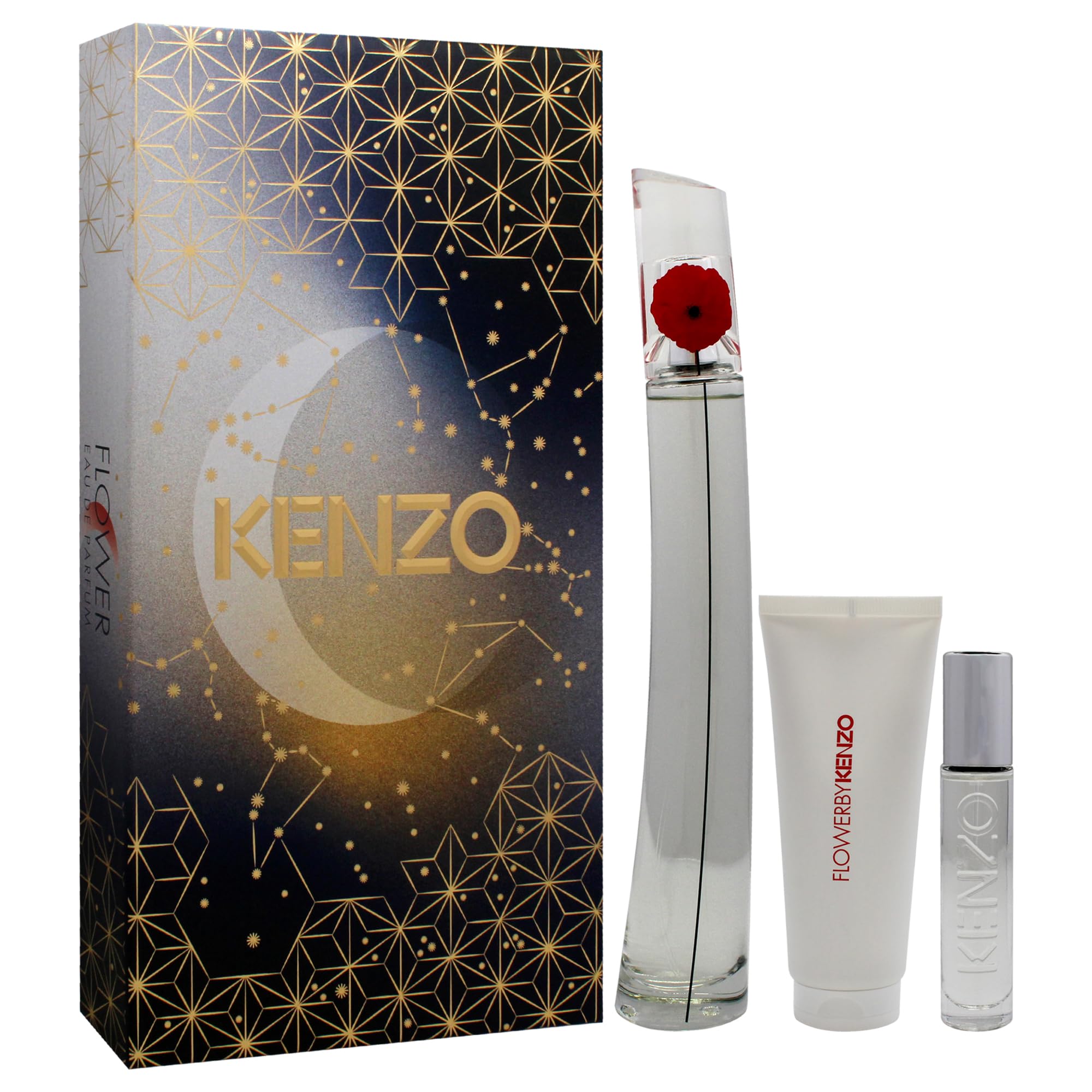 Amazon.com : Flower by Kenzo for Women - 3 Pc Gift Set 3.3oz EDP