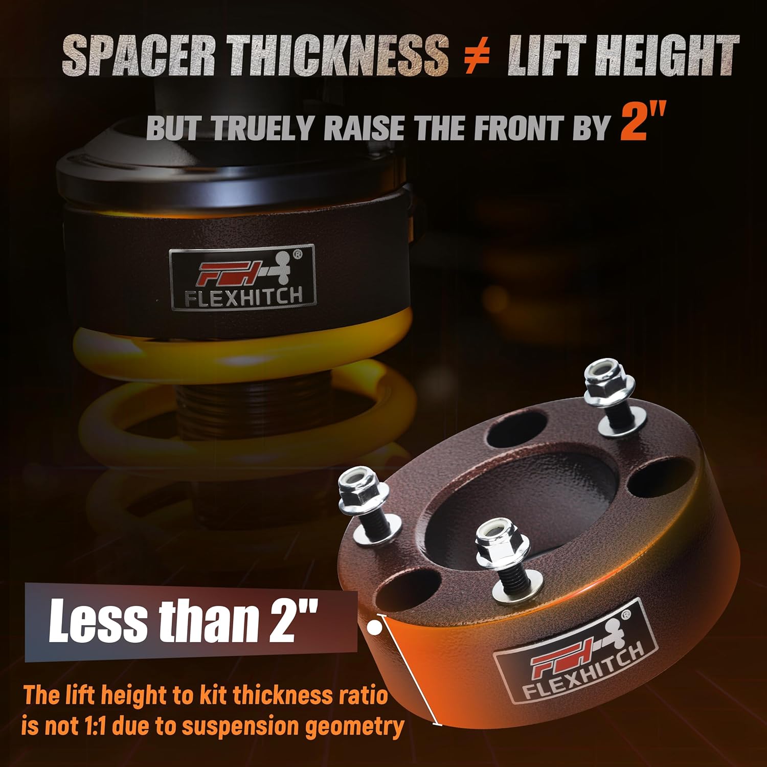 3.5" Front + 3" Rear Full Leveling Lift kit Compatible with 2007-2018 Silverado 1500 Sierra 1500 2WD/4WD, 2019-2024 Silverado/Sierra 1500 2WD, Include Rear shock extensions