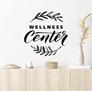 Vinyl Wall Decal Wellness Center Beauty Health Spa Massage Relax Stickers Mural (ig6337) Black