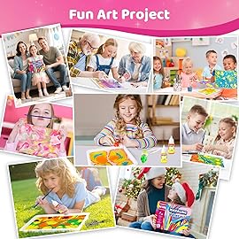 Titoclar Water Marbling Paint for Kids, Art Supplies for Kids,Arts and Crafts for Girls Boys Ages 8-12 6-8 3-5, Birthday Gifts Toys for Girls 3+ Years Old